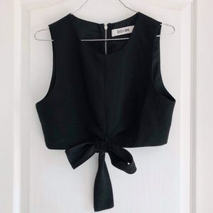 Wrap around crop top